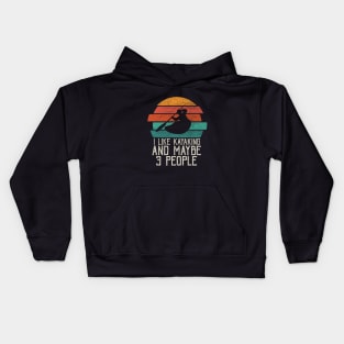 I like kayaking 3 more Kids Hoodie